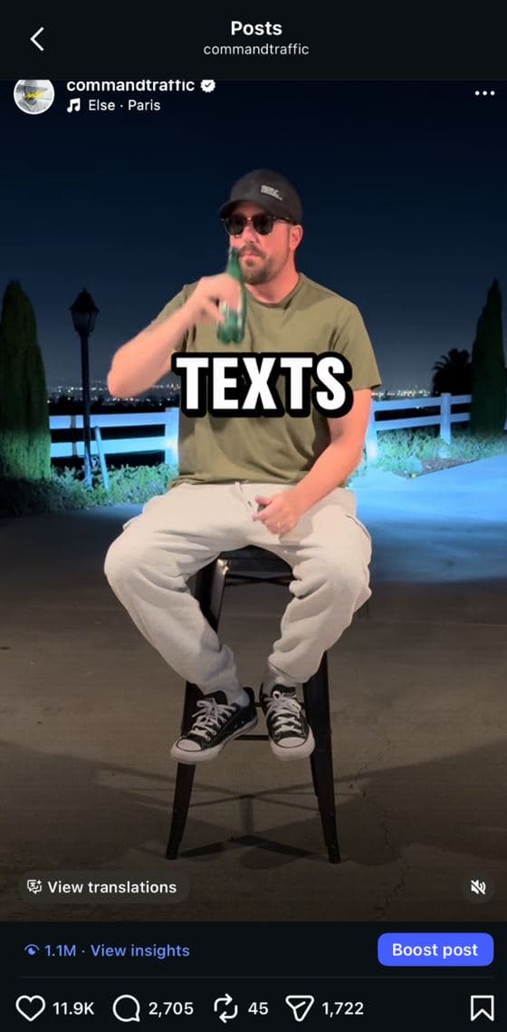 Sponsored post for Emailsneak on @commandtraffic