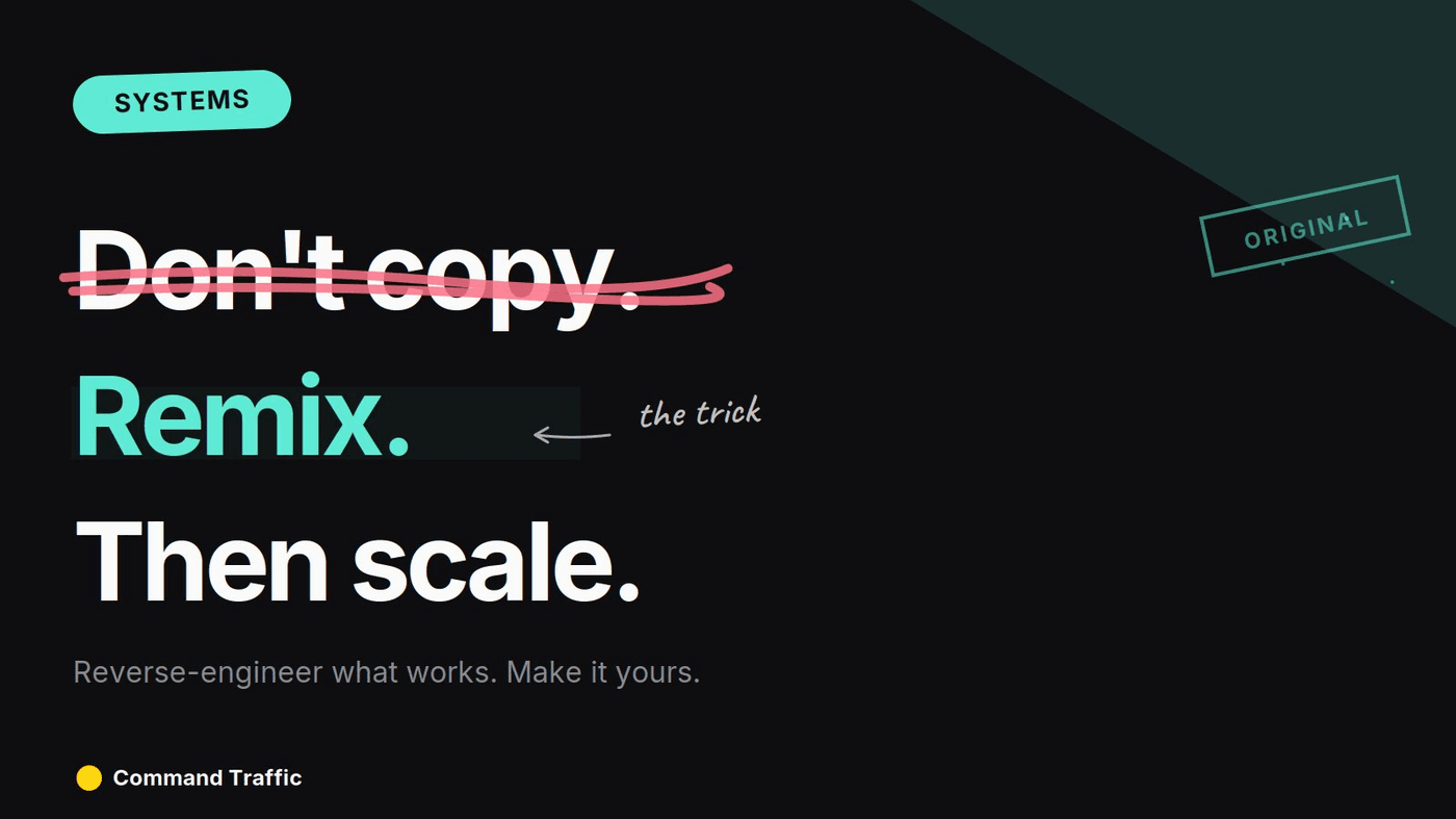 How to Replicate Viral Content (Without Copying Anyone) and Scale It With AI — Command Traffic
